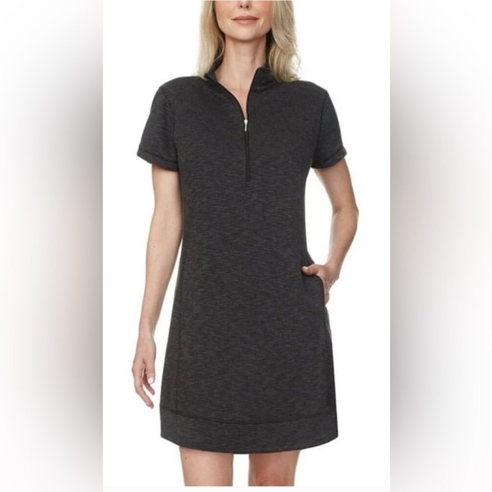 Legendary Outfitters Gray Quarter Zip Knit Dress - Winter Dress